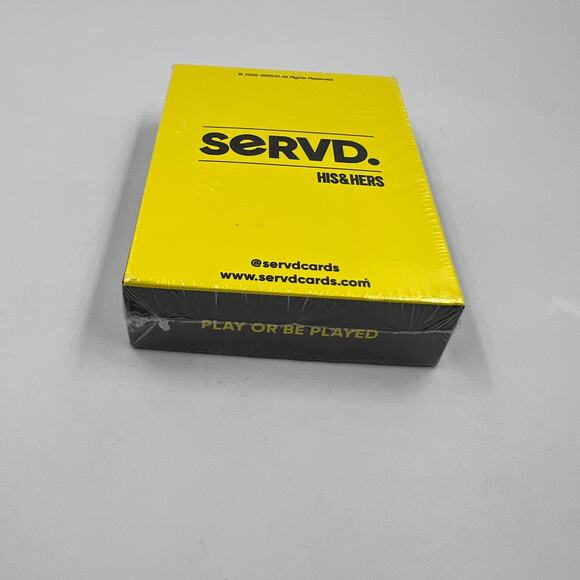 SERVD His & Hers Hilarious Real Life Scenario Card Game Couples 18+ NEW SEALED - Picture 5 of 8
